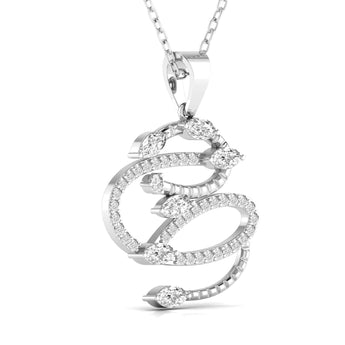 Buy Studded Diamond Pendant Online from Ivana Jewels Best lab grown diamond jewellery brand