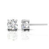 Ivana Jewels Earrings 0.50 Carat Each Solitaire Each 4-Prongs Setting Stud Earring