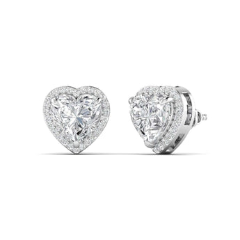 Ivana Jewels Earrings 1.50 Carat Each Fancy Heart Shape Earrings For Her