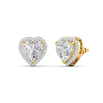 Ivana Jewels Earrings 1.50 Carat Each Fancy Heart Shape Earrings For Her
