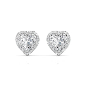 Ivana Jewels Earrings 1.50 Carat Each Fancy Heart Shape Earrings For Her