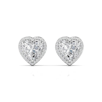 Ivana Jewels Earrings 1.50 Carat Each Fancy Heart Shape Earrings For Her