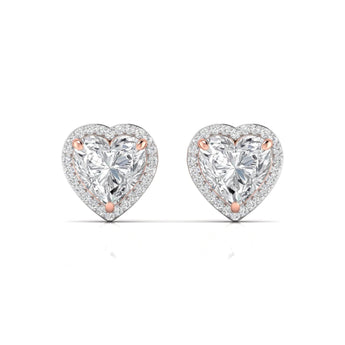 Ivana Jewels Earrings 1.50 Carat Each Fancy Heart Shape Earrings For Her
