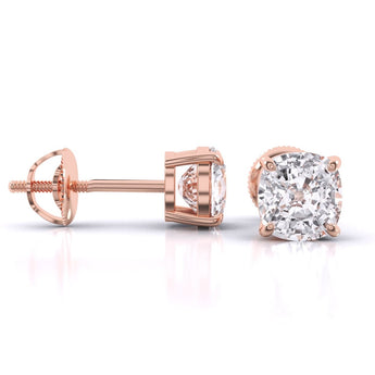 Ivana Jewels Earrings 1 Carat Each Solitaire Diamond Earrings
