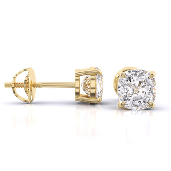 Ivana Jewels Earrings 1 Carat Each Solitaire Diamond Earrings