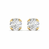 Ivana Jewels Earrings 1 Carats Each Round Diamonds 4-prongs Setting Studs Earrings