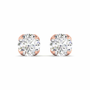 Ivana Jewels Earrings 1 Carats Each Round Diamonds 4-prongs Setting Studs Earrings