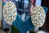 Ivana Jewels Earrings 14KT Diamond Trio Polki Perfection Earring