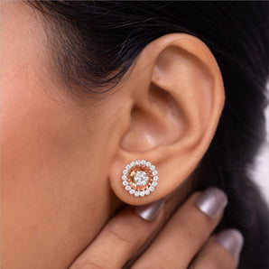 Ivana Jewels Earrings 14KT Halo of Brilliance Earrings