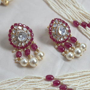 Ivana Jewels Earrings 14KT Polki Passion Gem Stone Royale Earring