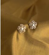 Ivana Jewels Earrings 14KT Polki Petals Floral Appearance Earring