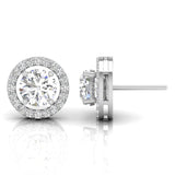 Ivana Jewels Earrings 3 Carat Solitaire Classy Spiral Diamond Studs
