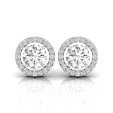 Ivana Jewels Earrings 3 Carat Solitaire Classy Spiral Diamond Studs
