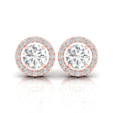 Ivana Jewels Earrings 3 Carat Solitaire Classy Spiral Diamond Studs