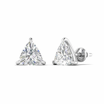 Ivana Jewels Earrings 80 Pointers Each Trillion Cut Diamonds Studs Earrings