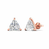 Ivana Jewels Earrings 80 Pointers Each Trillion Cut Diamonds Studs Earrings