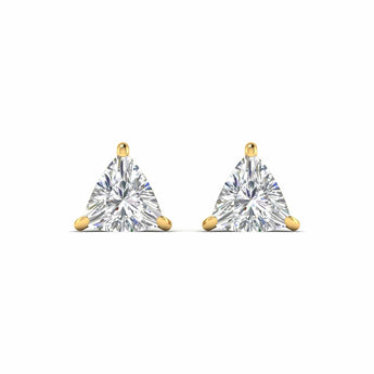 Ivana Jewels Earrings 80 Pointers Each Trillion Cut Diamonds Studs Earrings