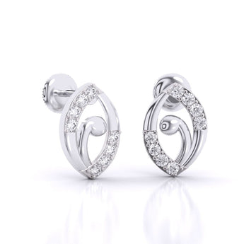 Ivana Jewels Earrings Allie Round Diamond Earrings