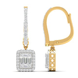 Ivana Jewels Earrings Baguette and Round Diamond Earrings