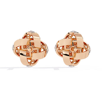 Ivana Jewels Earrings Braided Stud Earrings