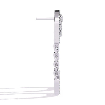 Ivana Jewels Earrings Classic Diamond  U-Hoop Earrings