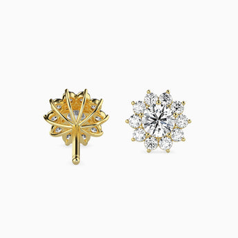 Ivana Jewels Earrings Cluster Setting Stud Flower Earring