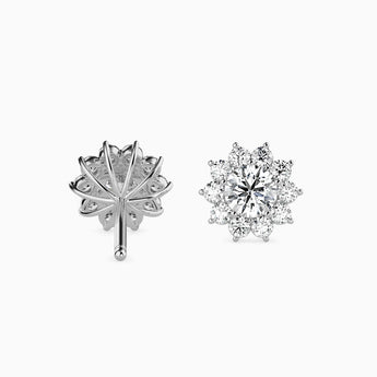 Ivana Jewels Earrings Cluster Setting Stud Flower Earring