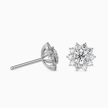 Ivana Jewels Earrings Cluster Setting Stud Flower Earring