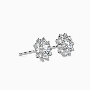 Ivana Jewels Earrings Cluster Setting Stud Flower Earring