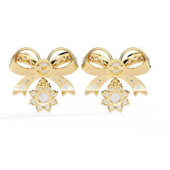 Ivana Jewels Earrings Dainty Bow and Crystal Earrings