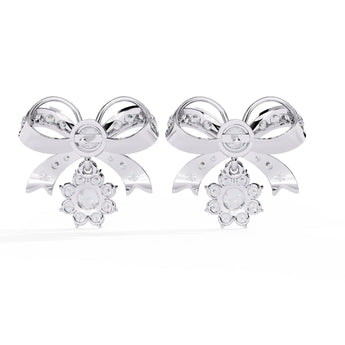 Ivana Jewels Earrings Dainty Bow and Crystal Earrings