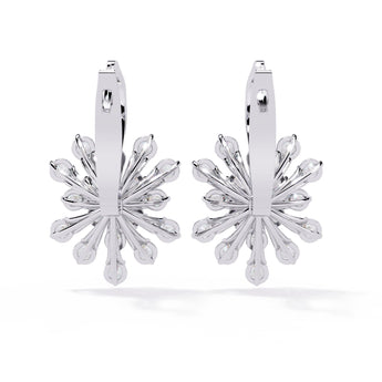 Ivana Jewels Earrings Dainty Flower Earrings with Stones