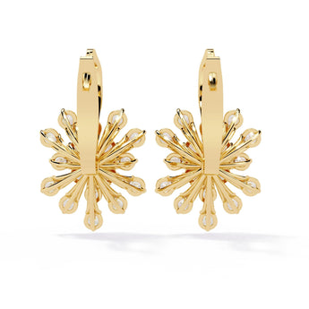 Ivana Jewels Earrings Dainty Flower Earrings with Stones
