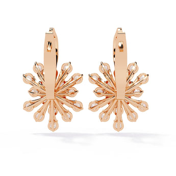 Ivana Jewels Earrings Dainty Flower Earrings with Stones