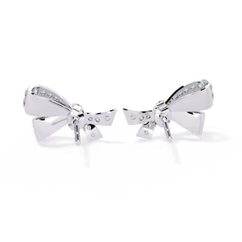 Ivana Jewels Earrings Delicate Diamond Bow Earrings