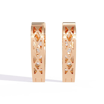 Ivana Jewels Earrings Diamond Accent Hoop Earrings