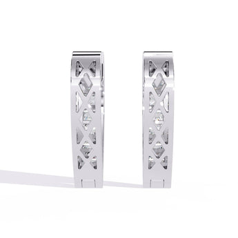 Ivana Jewels Earrings Diamond Accent Hoop Earrings