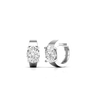 Ivana Jewels Earrings Diamond Huggie Earrings in Gold