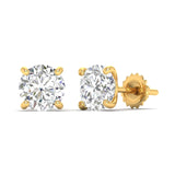 Ivana Jewels Earrings Diamond Stud Earrings in Gold