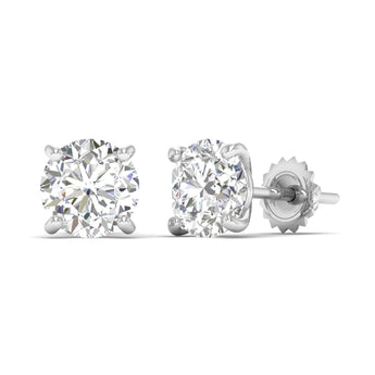 Ivana Jewels Earrings Diamond Stud Earrings in Gold