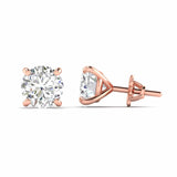 Ivana Jewels Earrings Diamond Stud Earrings in Gold