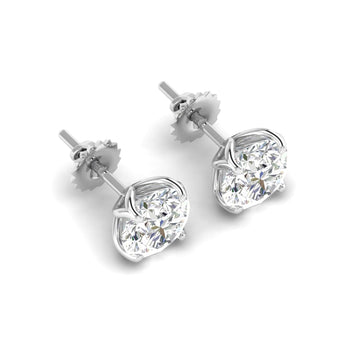 Ivana Jewels Earrings Diamond Stud Earrings in Rose Gold