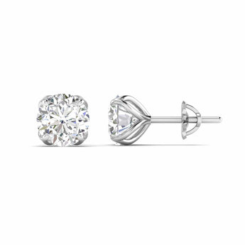 Ivana Jewels Earrings Diamond Stud Earrings in Rose Gold