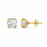 Ivana Jewels Earrings Diamond Stud Earrings in Rose Gold