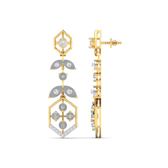 Ivana Jewels Earrings Elegant Diamond Drop Earrings