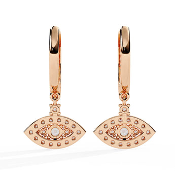 Ivana Jewels Earrings Evil Eye Diamond Earrings