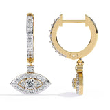 Ivana Jewels Earrings Evil Eye Diamond Earrings
