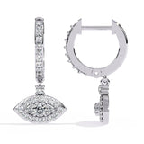 Ivana Jewels Earrings Evil Eye Diamond Earrings