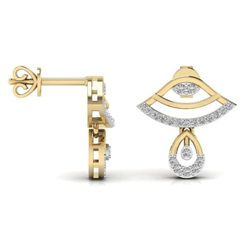 Ivana Jewels Earrings Eye Style Round Cut Women's Earring