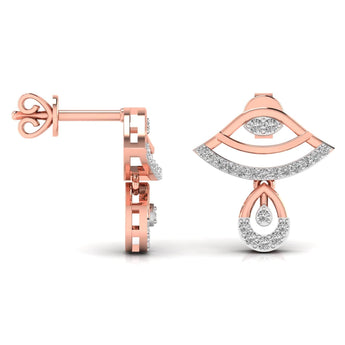 Ivana Jewels Earrings Eye Style Round Cut Women's Earring